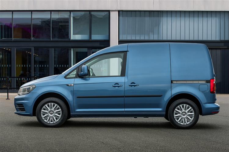 Metallic caddy van side view